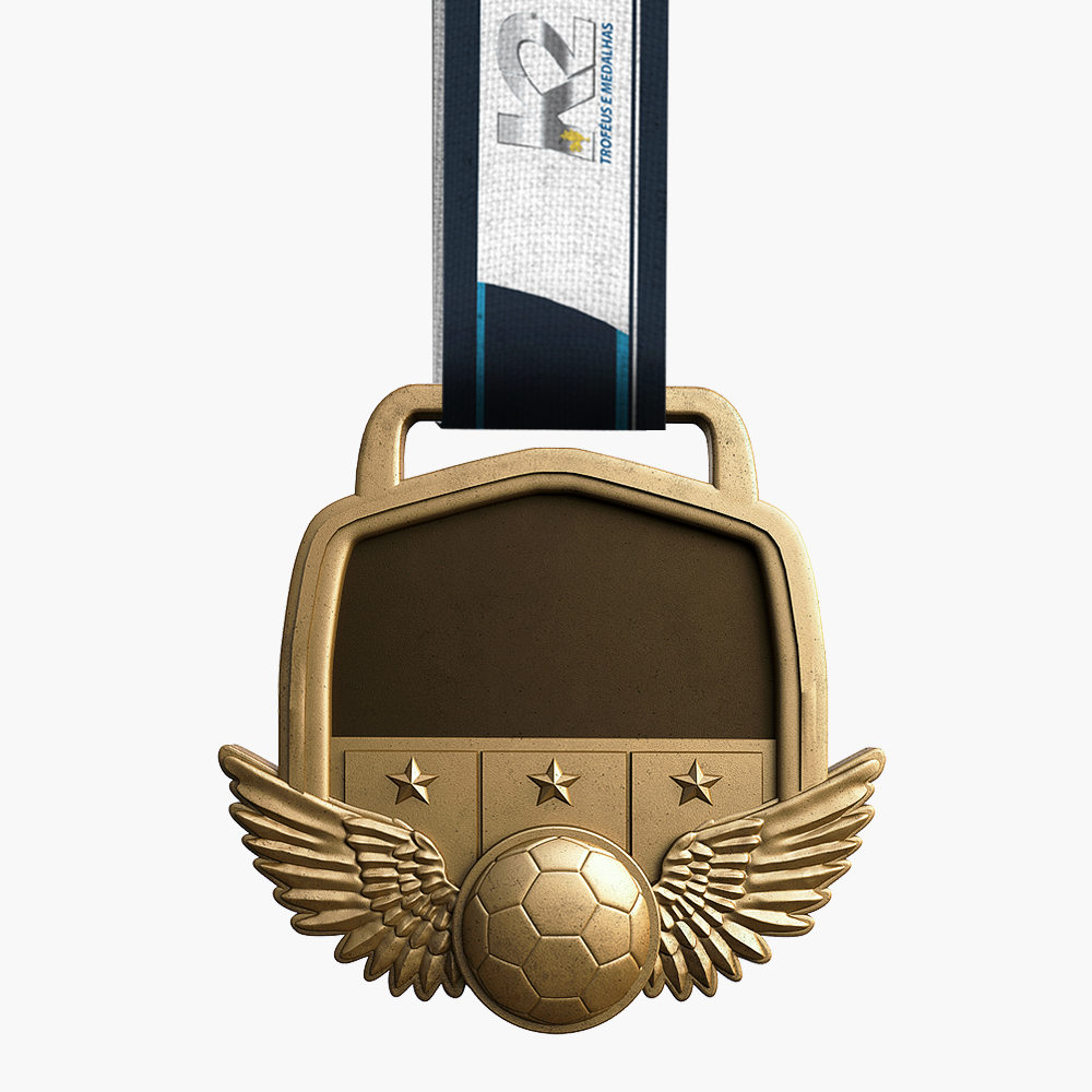 Personalizado 360-grau rotatable futebol medalha tag ouro, prata e